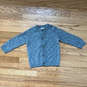 Cat & Jack gray bobble cardigan sweater 24M NWOT